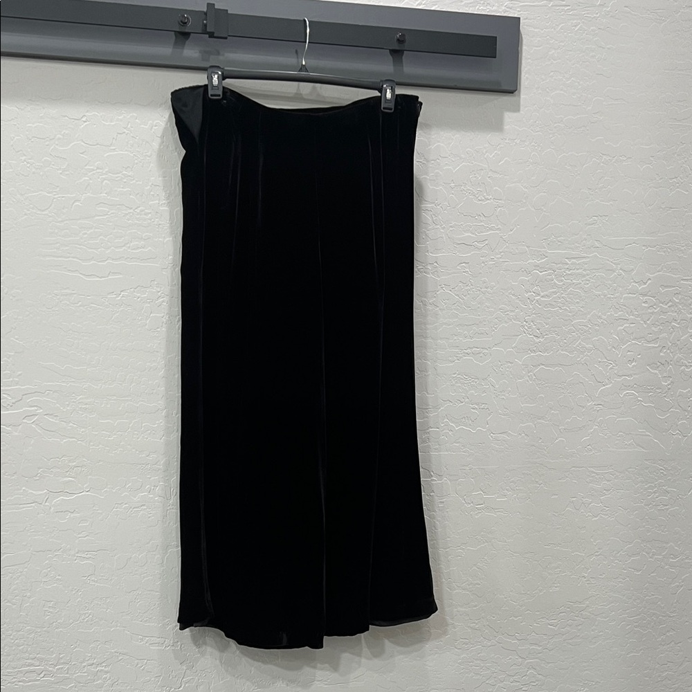 Elegant Black Velvet Palazzo Pants